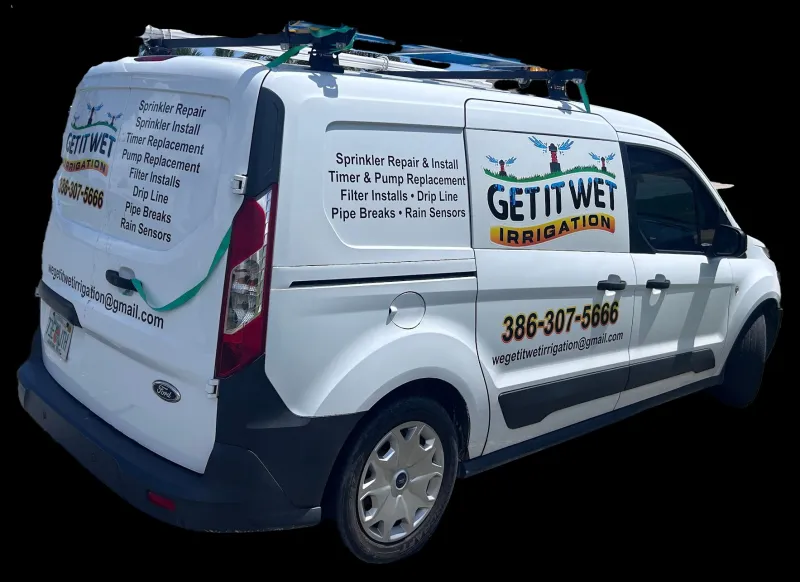 Get It Wet Irrigation work van — Volusia County FL